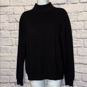Preston & York Black Cashmere Sweater Size Medium